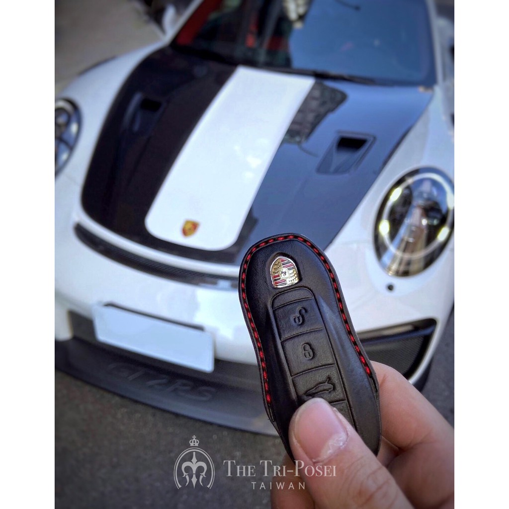 保時捷 Porsche 911 991 718 Cayenne GTS 汽車鑰匙套 皮套 鑰匙套 禮物 鑰匙包 鑰匙圈