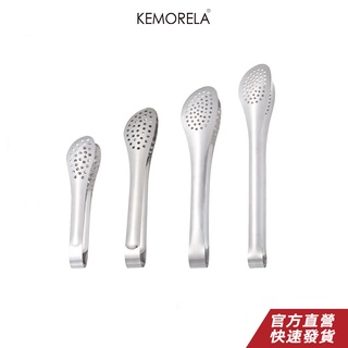 KRMORELA 多孔加厚防燙食物夾 食品夾 多功能烘焙燒烤工具 牛排夾 不銹鋼夾子 燒烤夾 韓式烤肉夾子 功能夾 夾子