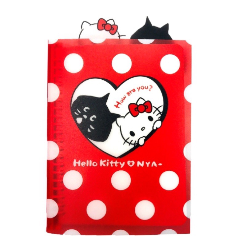 Hello Kitty x NYA-書籤式活頁筆記本 (紅)