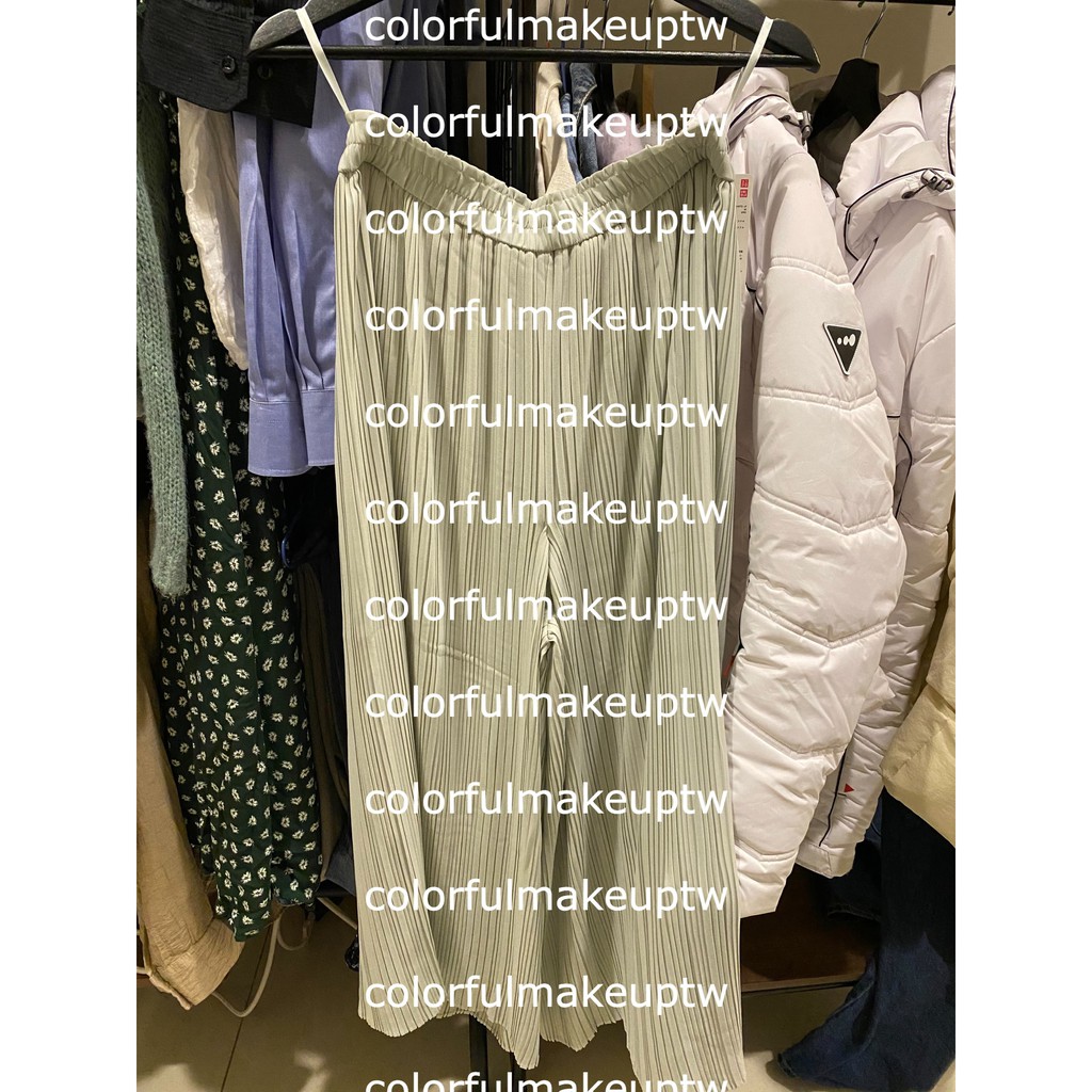 日本uniqlo 正品雪紡百褶裙褲日系雪紡百褶褲裙雪紡細褶褲裙 現貨 蝦皮購物