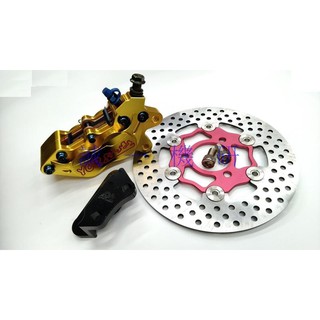 誠一機研 勁豪 125 AXIS-Z 加大浮動碟盤+YCR CNC對四卡鉗+卡座 煞車卡鉗 山葉 YAMAHA 川歐力士