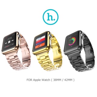 HOCO Apple Watch (38mm / 42mm) 守護者電鍍殼 + 格朗鋼錶帶-三珠款 特設款