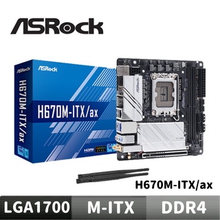 ASRock 華擎 H670M-ITX/ax 主機板