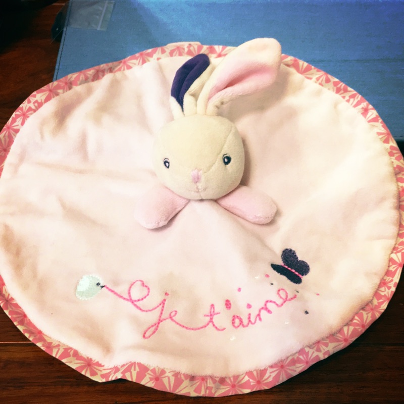 法國 Kaloo PETITE ROSE Rabbit 兔兔圓裙安撫巾(正品)