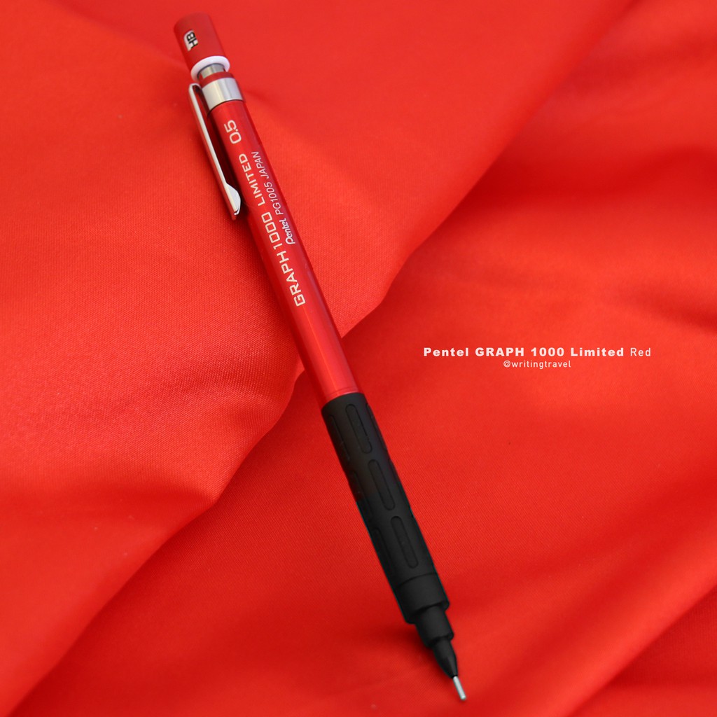 日本 Pentel GRAPH 1000 WonderGOO聯名限定款製圖自動鉛筆: 紅色/Red