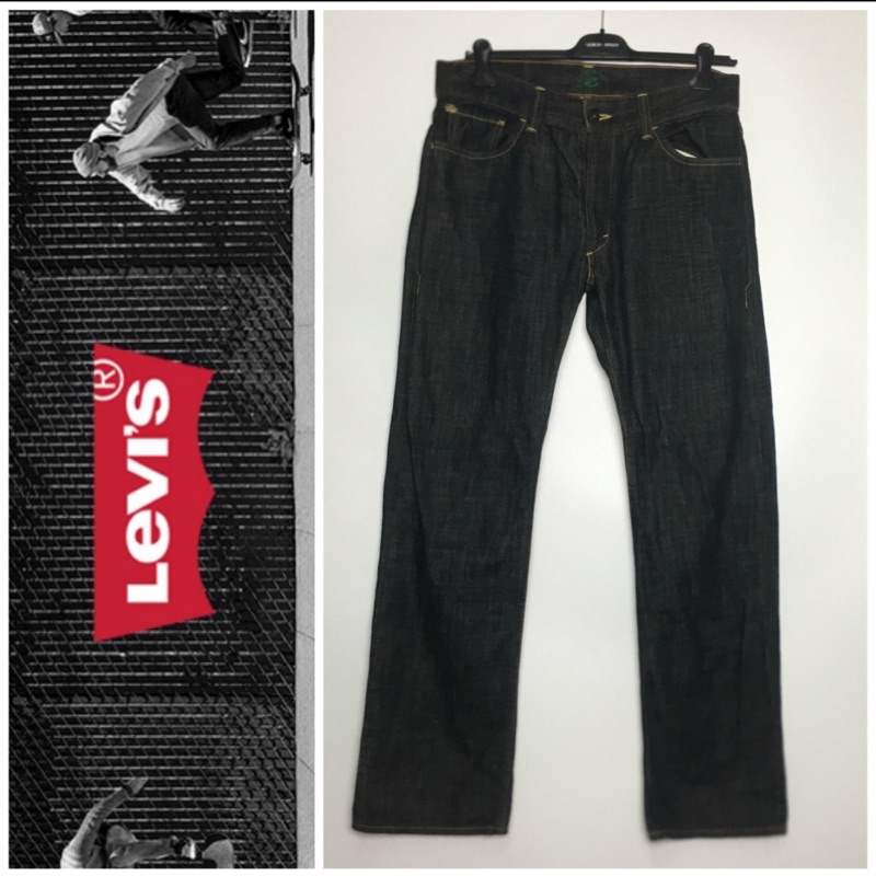 樂649 二手正品 近全新 僅試穿 LEVIS 539丹寧褲 3D褲 直筒褲 工作褲 34吋