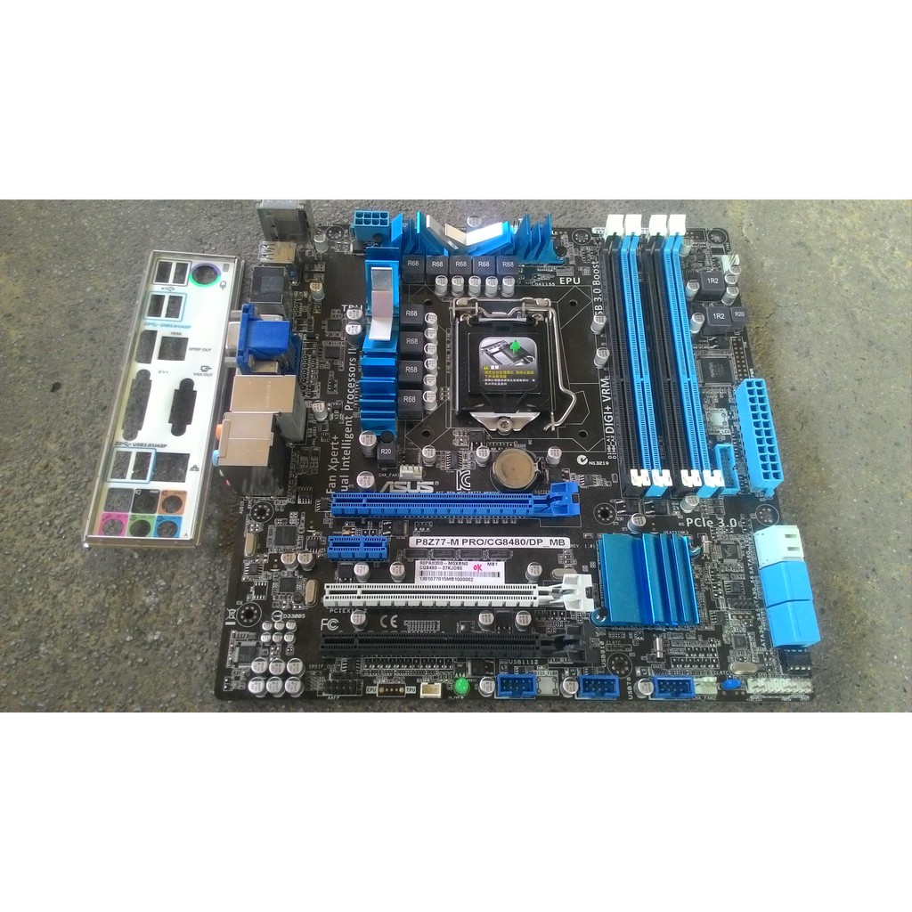 華碩 ASUS Z77 P8Z77-M PRO/CG8480/DP_MB LGA1155腳位可超頻高階主機板 良品