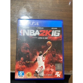 PS4 NBA 2K16 二手遊戲片 中英文版