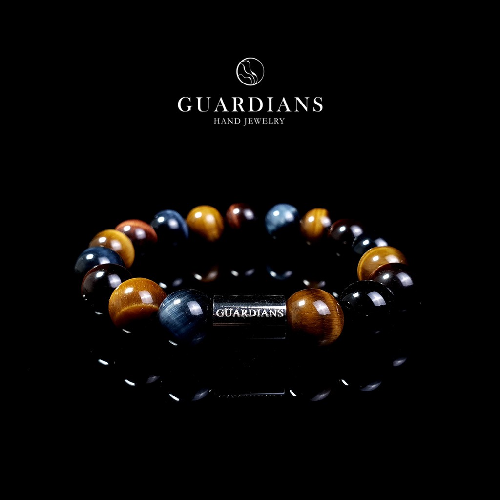 【Guardians】《Sonorous》 閃電虎眼 歐美風格 串珠手練 手鍊手環 鈦鋼不鏽鋼 配件 情侶對鍊 避邪