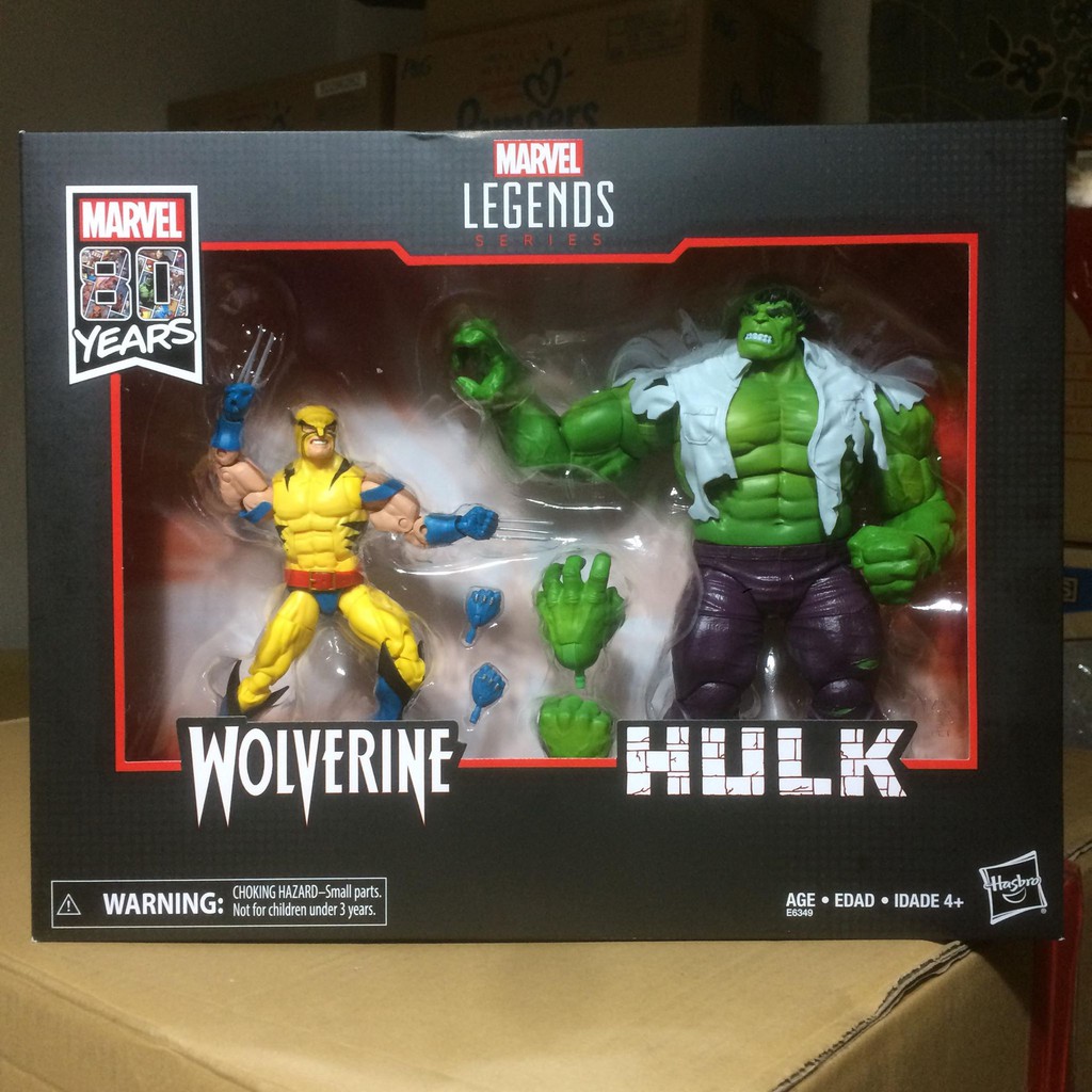 漫威 Marvel legends 浩克 金剛狼 6吋 雙人包 漫威80週年 80周年 61