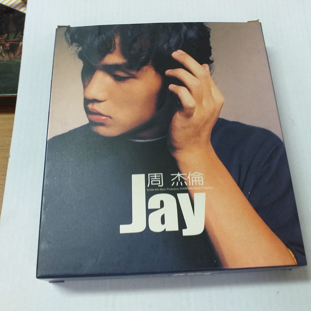 周杰倫首張同名專輯JAY CD+VCD紙盒阿爾發版收可愛的女人 娘子鬥牛等 詞本 2手極新絕版