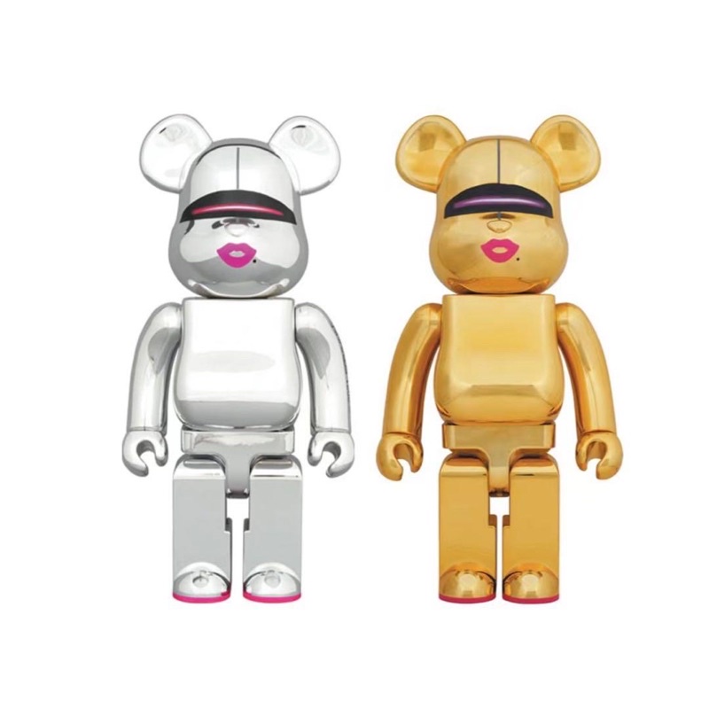 Be@rbrick 銀色 空山基 紅唇 女郎 1000%