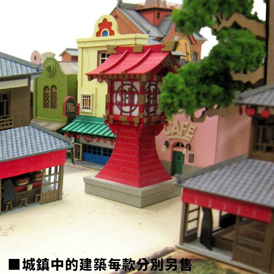 日本正版✦神隱少女全系列 DIY 3D立體拼圖吉卜力千尋 紙拼圖城鎮透視圖模型 SANKEI 日本代購