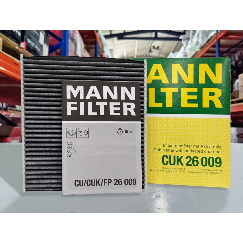 『油工廠』MANN FILTER CUK 26009 活性碳冷氣濾網 AUDI SKODA VW GOLF | 蝦皮購物