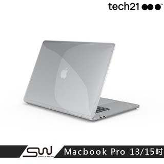 【英國Tech 21】抗衝擊PURE CLEAR防撞硬式清透保護殼-Macbook Pro 15 / 13