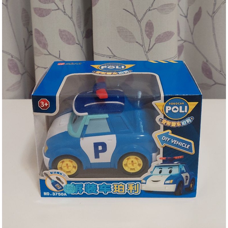 《正版授權》韓國動畫救援小英雄 POLI 波力 珀利 變型警車 拆裝車 玩具 模型