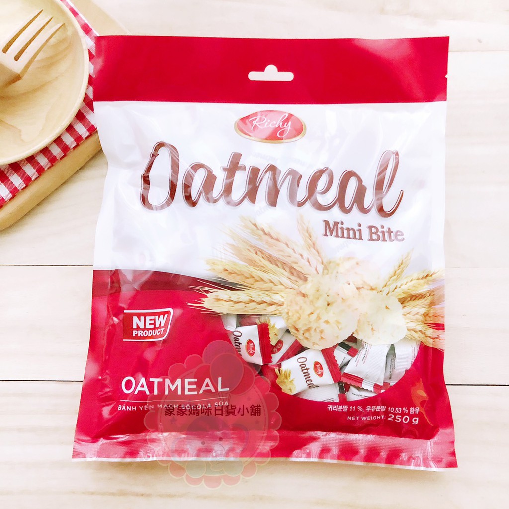 韓國 Richy Oatmeal Mini Bite 迷你穀麥餅乾 燕麥餅乾 韓國燕麥 燕麥餅 燕麥