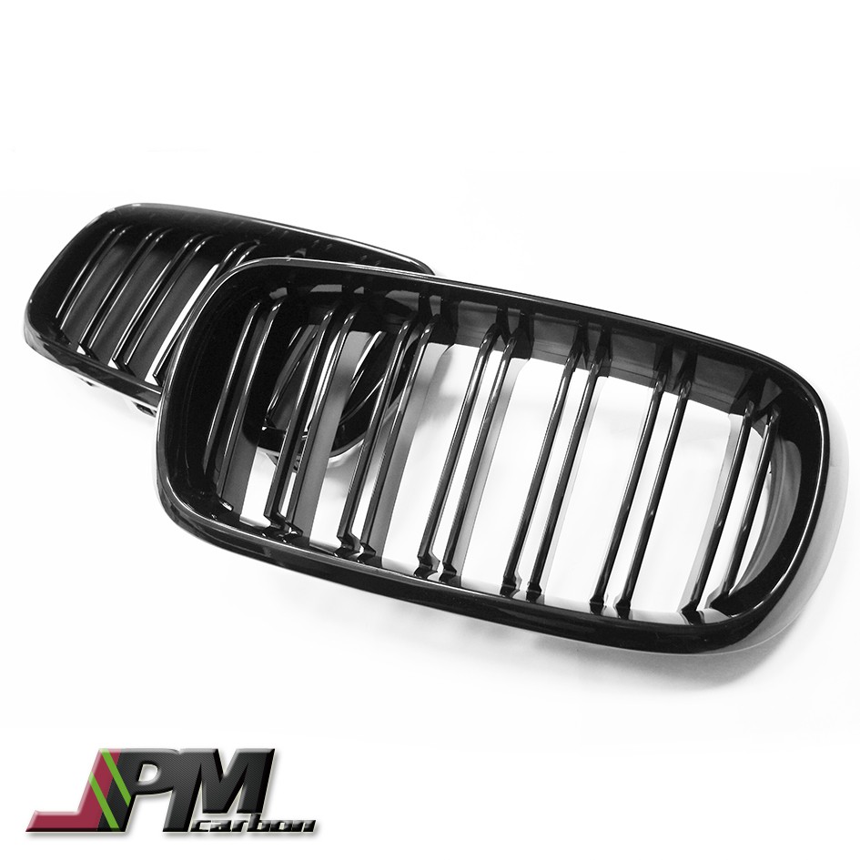 JPM Carbon 水箱護罩 鼻頭 亮黑 雙槓 BMW F15 F16 X5 X6 SUV [熱賣款]