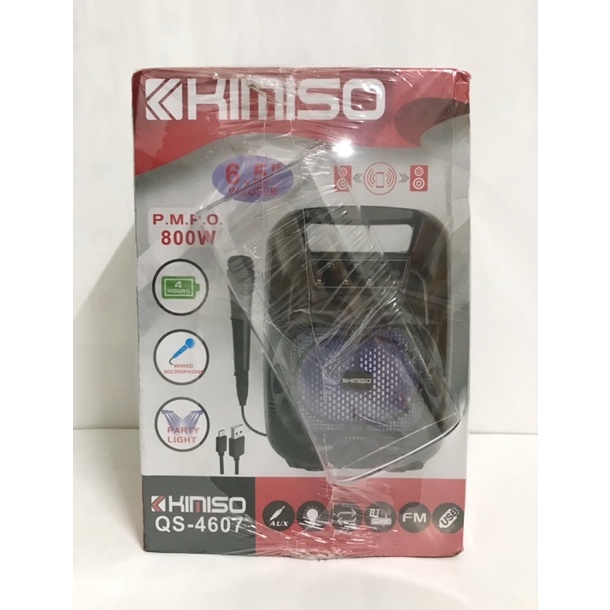 KIMISO QS-4607 藍芽喇叭 6.5吋 藍芽音響 附麥克風 卡拉OK