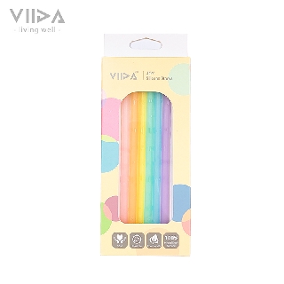 VIIDA Joy環保矽膠吸管(6入/組) 米菲寶貝
