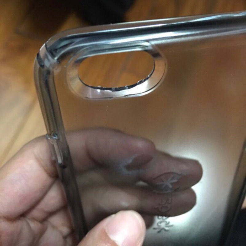 Speck CandyShell Clear iPhone 6/6S 透明黑 軍規防摔保護殼  展品 瑕疵