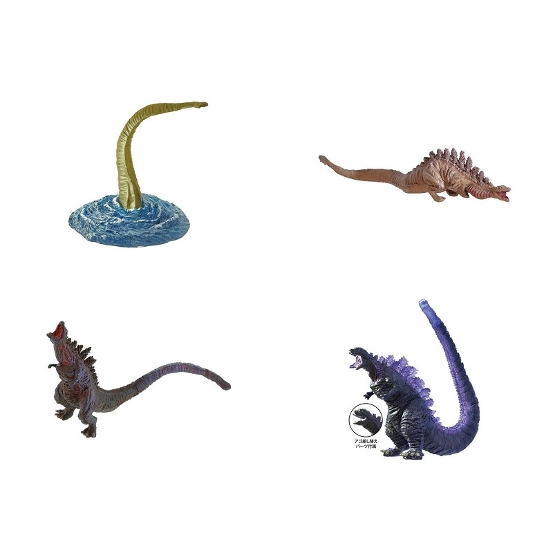 哥吉拉系列正宗哥吉拉２ 日版bandai轉蛋hg 第一 二 三 四型態全4種全新品特價中 蝦皮購物