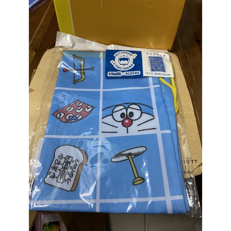 日本 哆啦A夢 後背包  包包 放大燈 時光包巾
