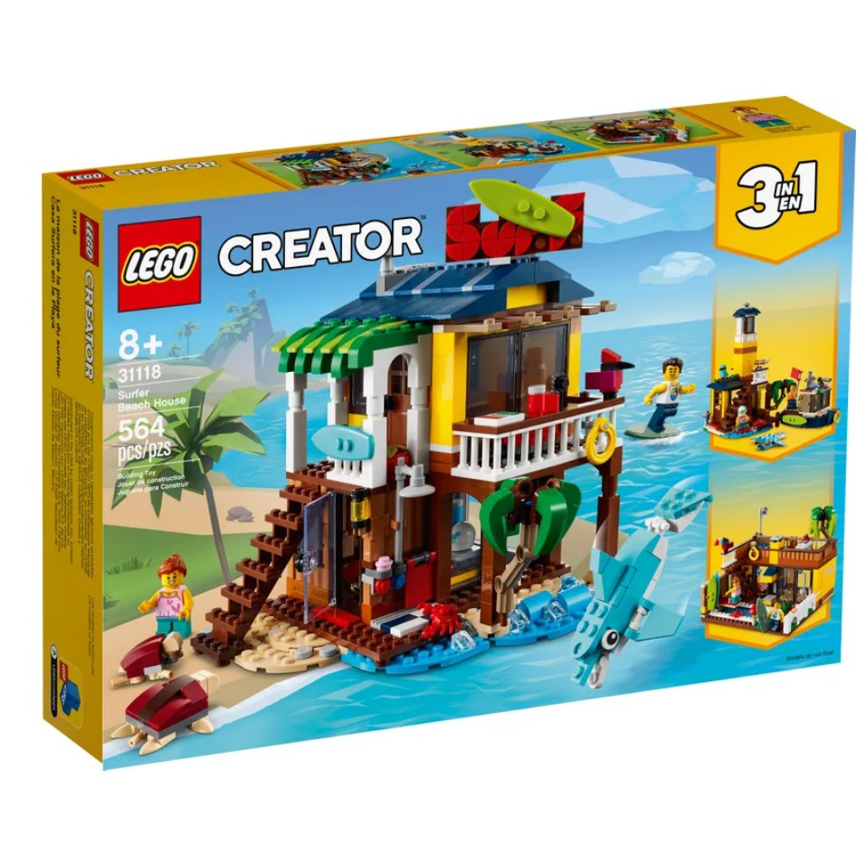 【華泰玩具花蓮店】衝浪手海灘小屋 LEGO 31118