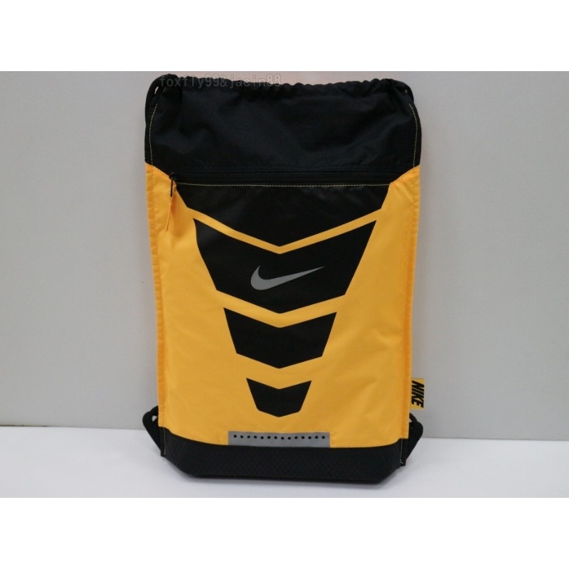 (布丁體育)公司貨附發票 NIKE 束口休閒袋 (黃色) 束口包,束口袋,運動包,雙肩包,後背包