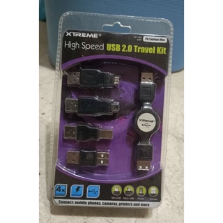 usb2.0伸縮高速轉接頭 4合1公母頭轉接 外出旅行 電源充電線