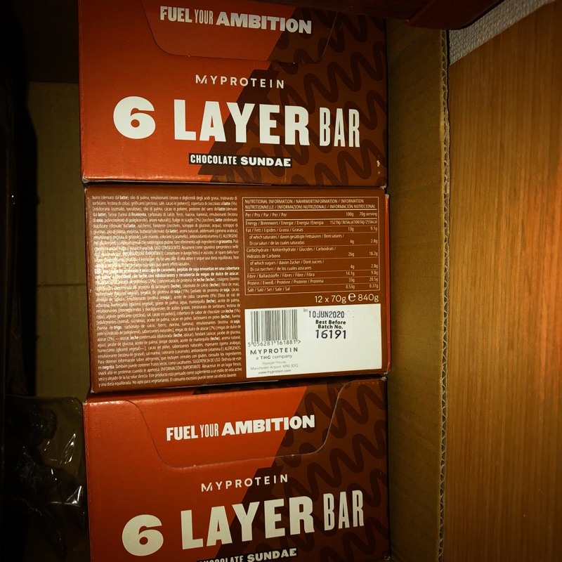 Myprotein 六層夾心高蛋白棒 6 Layer Bar