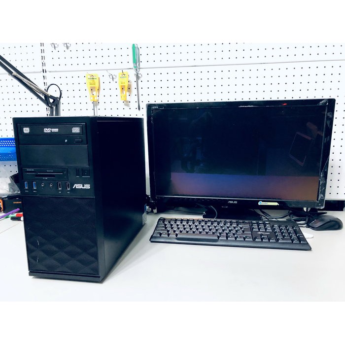 華碩 第六代I5整組影音文書機 I5-6500 8GD4 1TB 搭配24吋液晶螢幕 鍵盤滑鼠啦叭整組