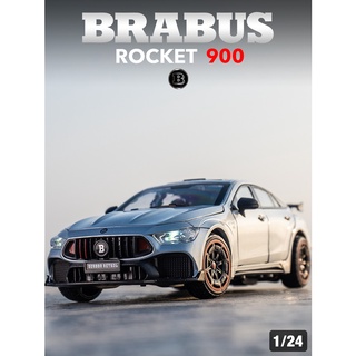 ╭。台灣現貨。╮賓士 巴博斯 Rocket 900 AMG GT63 Brabus 聲光回力車 馳美 1:24