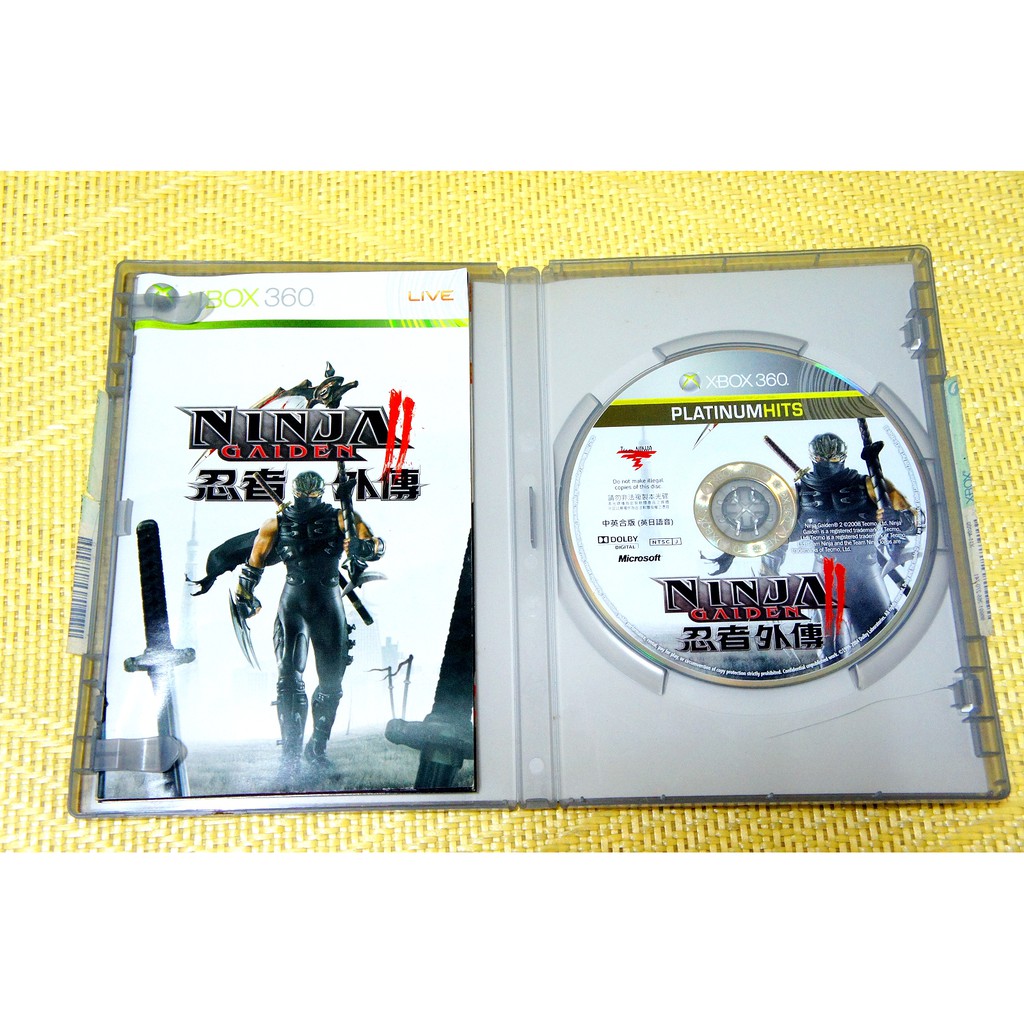 Xbox 360 忍者外傳2 中英合版 盒裝完整 遊戲光碟 角色扮演 Ninja Gaiden II