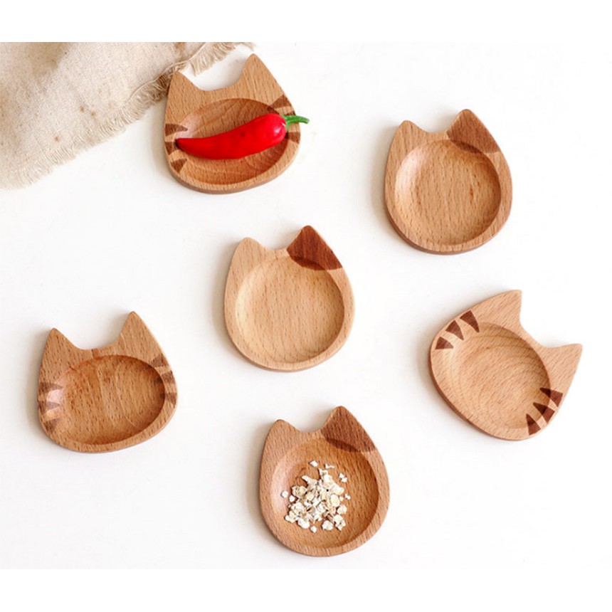 現貨 ✿萌物收集❤附發票 日式 貓咪 造型 手工 創意 木質 木墊 筷托 筷子架 筷枕 小碟子 飾物盤 餐具