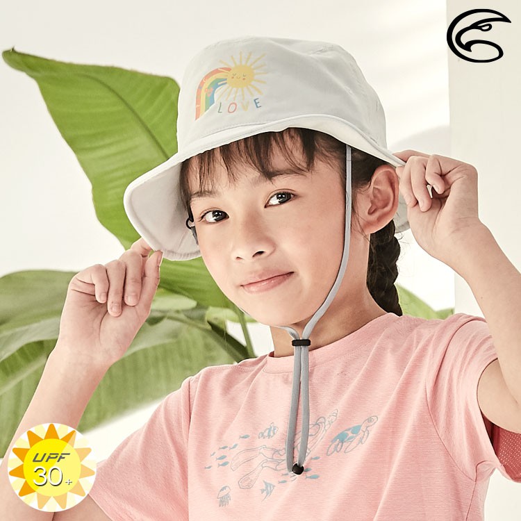 ADISI 青少年抗UV透氣快乾印花雙面盤帽 / UPF30+ 防紫外線 防曬帽 遮陽帽 AH21020