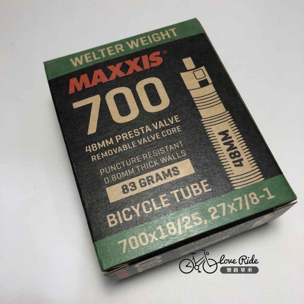 [樂路單車] MAXXIS 瑪吉斯 700*18/25C氣嘴48mm法式 優惠出清