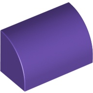 LEGO 6264050 37352 深紫色 1x2 弧形磚 Medium Lilac