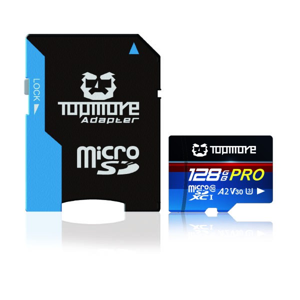 【達墨】TOPMORE MicroSDXC UHS-1 U3 A2 V30 Class 10 PRO記憶卡 128GB