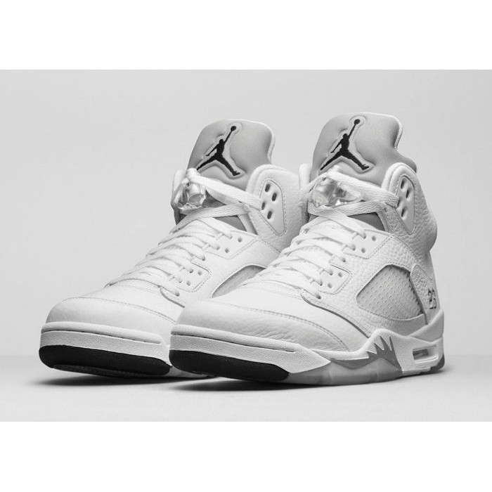 jordan 5 retro metallic white