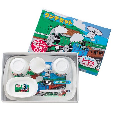 大賀屋 湯瑪士 小火車 小飛機 嬰幼兒 餐具套組 日本製 餐具 正版授權 J00012463