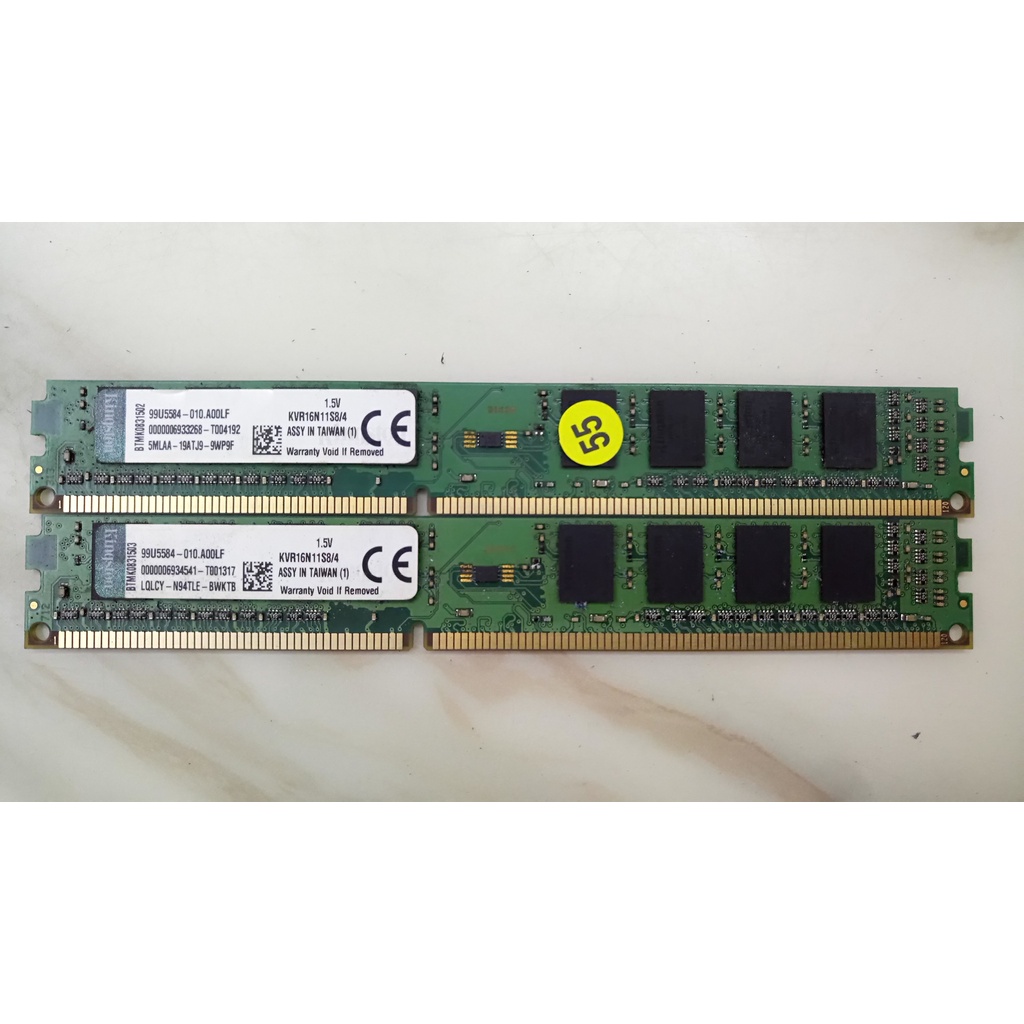 知飾家 二手良品 金士頓 DDR3-1600 4G*2