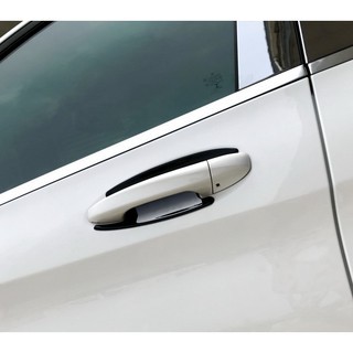 Benz C W205 C300 C350 C400 C450 2013~on 車門把手防刮門碗內襯貼 烤漆黑