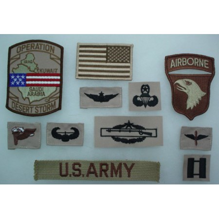 #672軍事迷生存遊戲裝備陸軍 海軍空軍戰鬥布章 胸章 肩章 徽章 臂章 領章 軍品 名牌 國旗 名條 階級章 軍用臂章