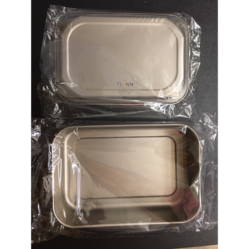 🧿鈦安純鈦餐具TiANN🧿純鈦多功能 日式便當盒/保鮮盒/料理盒 1.2L