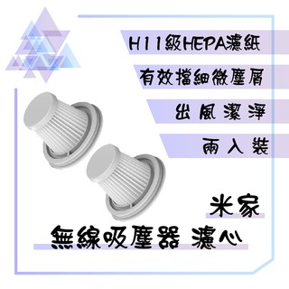 【有發票】 米家無線吸塵器Mini 濾芯 (兩入組) 濾心 原廠正品 米家隨手吸塵器 車用吸塵器 隨手吸塵器 小米吸塵器