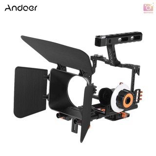 Andoer C500 兔籠套裝 配遮光鬥跟焦器等配件 適用於松下GH4/索尼A7S/A7/A7R/A7RII/A7SI