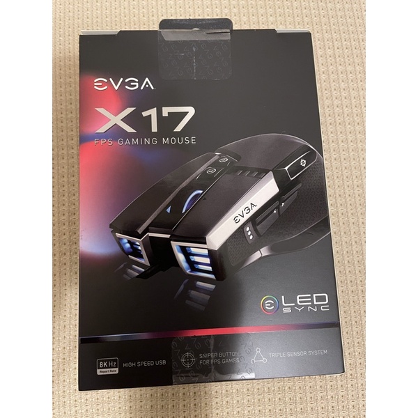 EVGA艾維克 X17 電競滑鼠(903-W1-17BK-K3)