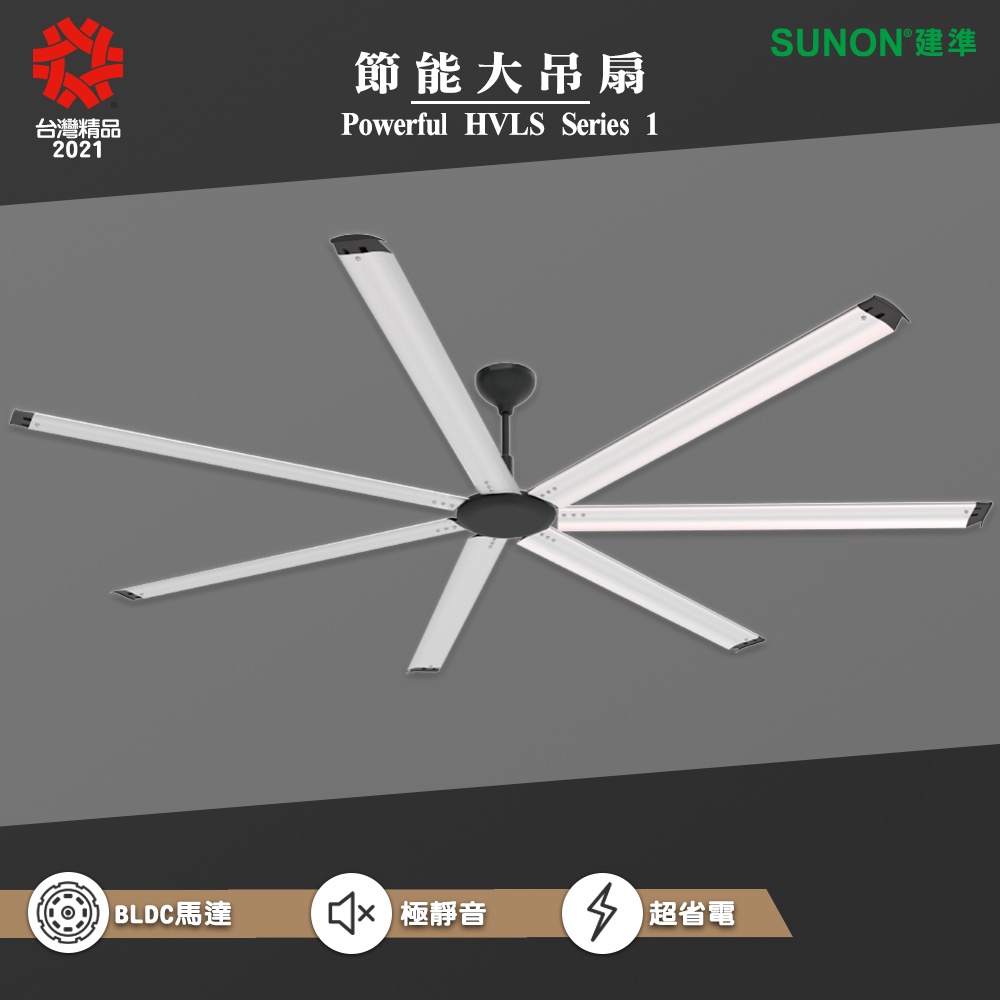 SUNON 節能大吊扇 Powerful HVLS Series 1 工業吊扇 節能扇 吊掛扇 涼扇 電風扇