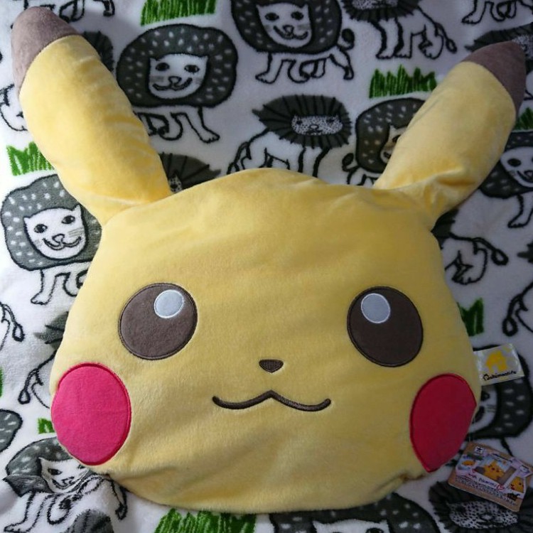 日版寶可夢Pokemonlife with PIKACHU皮卡丘大抱枕娃娃 